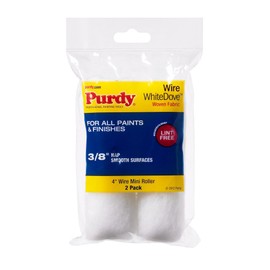 Purdy 140606042 Wire Mini White Dove Roller Replacements, 2-Pack, 4 inch x 3/8 inch Nap