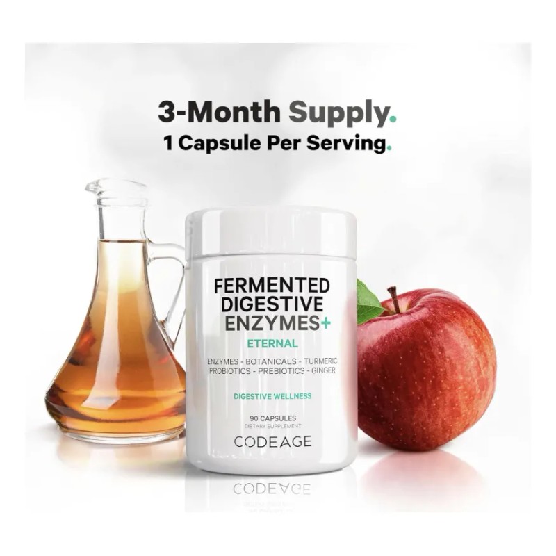 Enzimas Digestivas Veganas Digestión Óptima 90caps Americano Sin Sabor