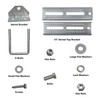 A.A 10" Galvanized Swivel Top Bunk Bracket Kit with Hardware