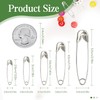 XiuGlimpse Safety Pins Small - Large Mini Set of 250