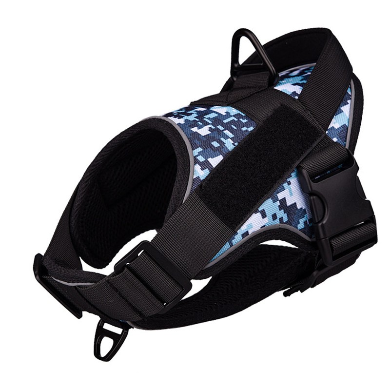 Pet Harness Waterproof Reflective Breathable Explosion Proof Punch Camouflage Dog