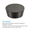 sourcing map Rubber Tapered Plug 75mm to 90mm Solid Test