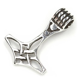 Thor Hammer Celtic Pendant 925 Sterling Silver Jewellery, Measure: 2.5cm in the Length