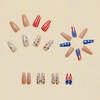 Independence Day Press on Nails Medium Coffin Fake Nails 4th