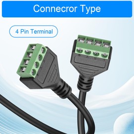 GINTOOYUN 2 PCS 4-Pin Audio and Video Connection Cable (4 PIN)