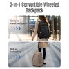 LIGHT FLIGHT Rolling Travel Backpack, Water-Resistant Travel Laptop Backpacks with