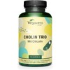 Choline Capsules | Unique: 3 Shapes | Bitartrate, Citicoline & Phosphatidylcholine | Liver - Fat Metabolism* | Laboratory Tested | No Additives | From Vegavero®