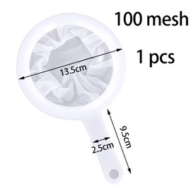 1 x Filter Sieve 100 Mesh Nylon Sieve with Handle, Strainer Filter, Nylon Sieve with Handle, with Edge and Comfortable Non-Slip Handles, for Filtering Juice, Milk, Coffee, Wine