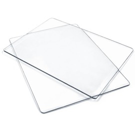 lyfLux Acrylic Cutting Plates for Die Cutting Machines 2 Pack, 7.67" x 5.86" Clear Embossing Mats for Small Die Cut Machines, Scrapbooking, Card Making, and DIY Crafts