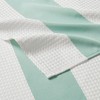 Madison Park MP70-1485 Spa Waffle Shower Curtain 72x72 Aqua,72x72