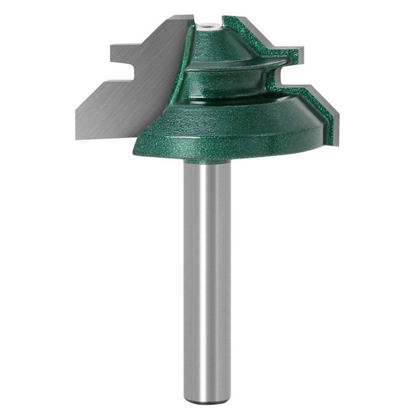 Bestgle 1/4" Shank 45 Degree Lock Miter Router Bit 1/2-inch