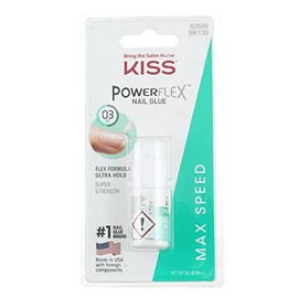 Kiss Powerflex Nail Glue 0.10 Ounce (Pack of 2)