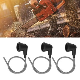 TOPINCN 3pcs Chainsaw Ignition Cable Lead Professional Spark Plug Wire Set for 070 090 Chainsaw Chain 0000 405 0600 High Voltage Cover