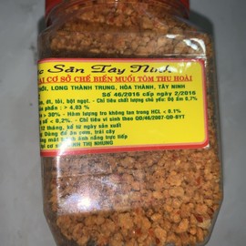 Dac San Tay Ninh 3 roasted salt Shrimp Chili powder Muoi Ot Tom Tay Ninh Banh Trang Tron 200g 7oz