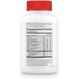 SmartyPants Kids Complete Gummy Vitamins: Multivitamin & Omega 3 DHA/EPA Fish Oil, Methyl B12, Vitamin D3, limited Valuesize pack of 180 count Total