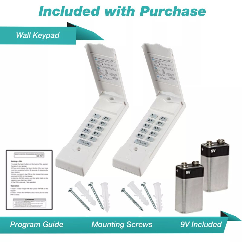 ECS 2 For Linear Model MDTK Keypad Transmitter Megacode Garage