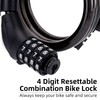 ROCKBROS Bicycle Lock Cable Lock High Security Level 4 Digit