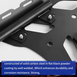 WOOGA Motorcycle Tenere 700 Rear Luggage Rack Top Case Rear Rack Carrier Hand Rail Black for Ya&ma&ha Tenere 700 XTZ700 XTZ690 Accessories 2019-2024