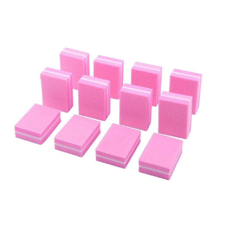 YIMART 20 Pcs Double-sided Mini Nail Buffer Block Colorful Sponge