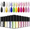 MEET ACROSS 12 Colors Liner Painting Gel Nail Polish Set
