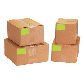 BOX USA BDL635J Tape Logic Inventory Rectangle Labels, "4" x 6", Fluorescent Green (Pack of 500)