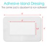 Breathable Knee Replacement Surgery Island Wound Dressing Long Incisions Bordered