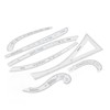 7Pcs Sewing Ruler Tailor Set Clear High Accuracy Scale Fashion
