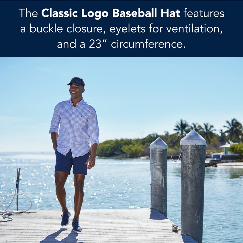 Vineyard Vines Men's Whale Logo Baseball Hat, Vineyard Navy, One