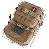 Tactical Mini Molle Hydration Pack,Molle Hydration Carrier with IFAK Pouch&US