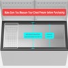 SANNO Chest Freezer Baskets, Deep Freezer Organizer Bins Sturdy Metal