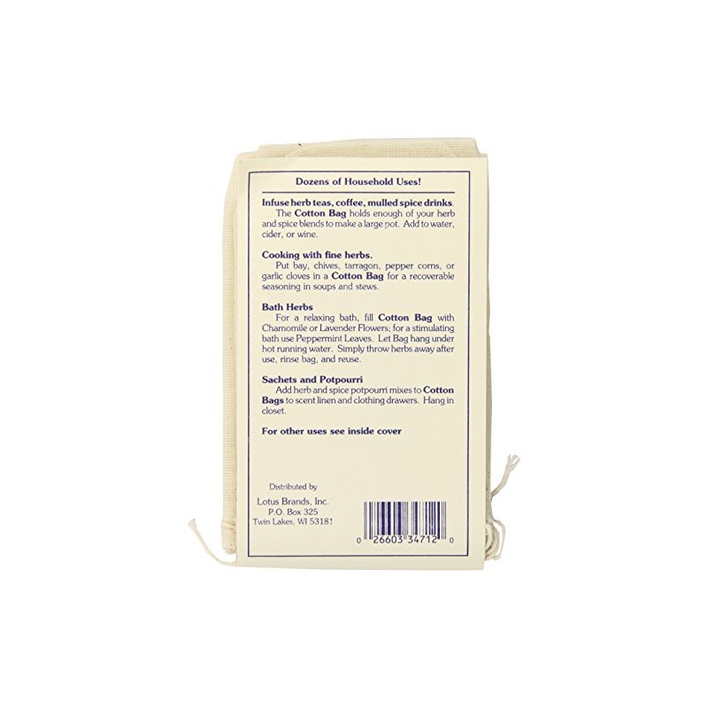 Flower Valley Reusable Cotton Bags, 3 Count