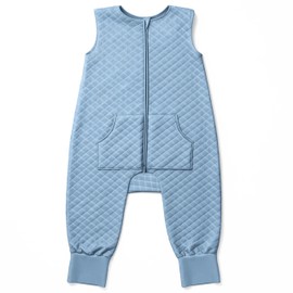 BAREMINE Toddler Sleep Sack with Feet - 1.0 TOG Baby Wearable Blanket for Walkers - Sleeping Bag (Ocean, 2T-3T) Warm Sleep Sacks, All Season, 2-Way Zipper - Wearable Blankets for Kids, 100% Cotton