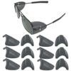 KONEWONG 6 Pairs Safety Glasses Side Shields, Slip on Side