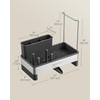 SONGMICS Kitchen Sink Caddy Tidy, Sink Organiser with Sponge Holder,