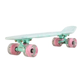 Lmai 22'' Cruiser Skateboard Grapnic Mint Marble Complete Skateboard