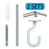 Evsteluo 2 Sets Large Swag Ceiling Hooks Heavy Duty Swag
