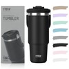 TYESO Tumbler with Straw, 47.2 fl oz (1,200 ml), Water