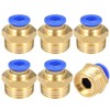 sourcing map Straight Pneumatic Push to Quick Connect Fittings G3/8