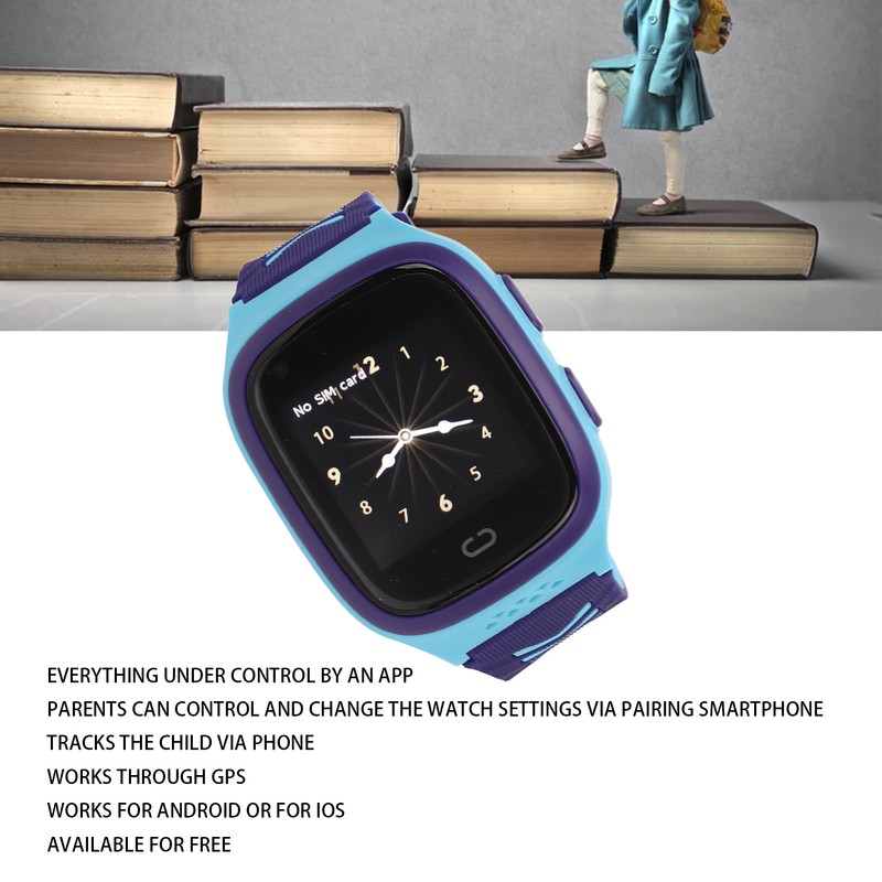 Children Waterproof Smart Watch Kid Fashionable Touch Screen Watch with