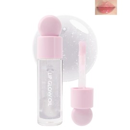 LYSdefeu Lip Glow Oil,Hydrating Shiny Clear Lip Gloss Liquid Lipstick,Glow Reviver Fat Lip Oil Lipgloss, Long Lasting Moisturizer Toot Plumping Lipstain Lip Tint Stain,Makeup Gift for Women Girl-01