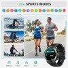 Reloj inteligente militar para hombre (recepción/marcación de llamadas) resistente táctico