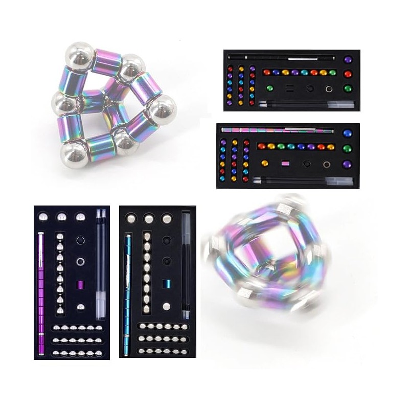 WEZCHUGHAOL Magnetic Pen, Multifunctional Deformable Writing Pen (Black)