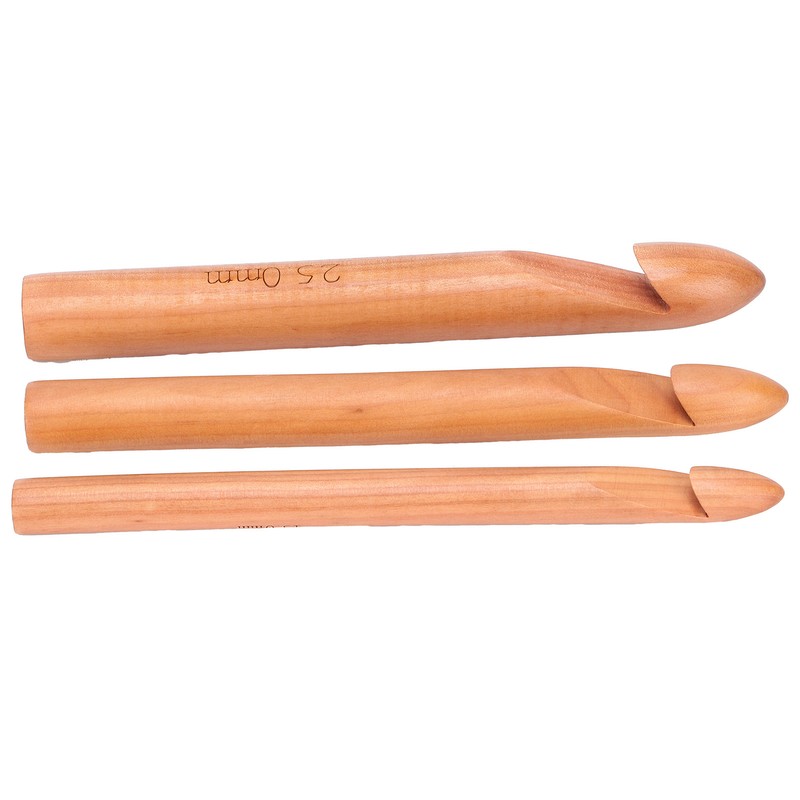 Bamboo Crochet Hook Handcrafted Knitting Needles Yarn Craft 20cm/7.9in Large