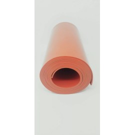 Ja-Bar Silicone Silicone Rubber Sheet Hi-Temp Red 1/16''Thk x 12" x 24" Rect  60D Med -U.S. Mfr