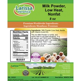 Milk Powder, Low Heat, Nonfat (8 oz, ZIN: 525351) - 3 Pack