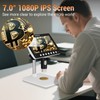 Coin Microscope for Error, 7'' LCD Magnifying Glass with Light,