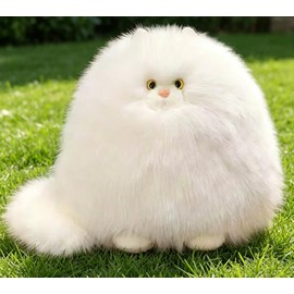 White Cat Stuffed Animals Pillow Cute Decorative Pillows for Bed Livingroom Home Decor Cushion Small 12 Inch