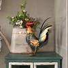 Too-arts Metal Sculpture Carved Iron Rooster Home Furnishing Artwork Craft