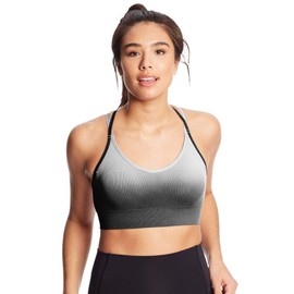 C9 Champion Women's Seamless Dip Dye Cami Bra, Silverstone/Ebony, XS