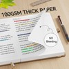 NORDUN Notebook A5 360 Pages,Lined Notebooks with Sticky Notes&Inner Pocket,100gsm